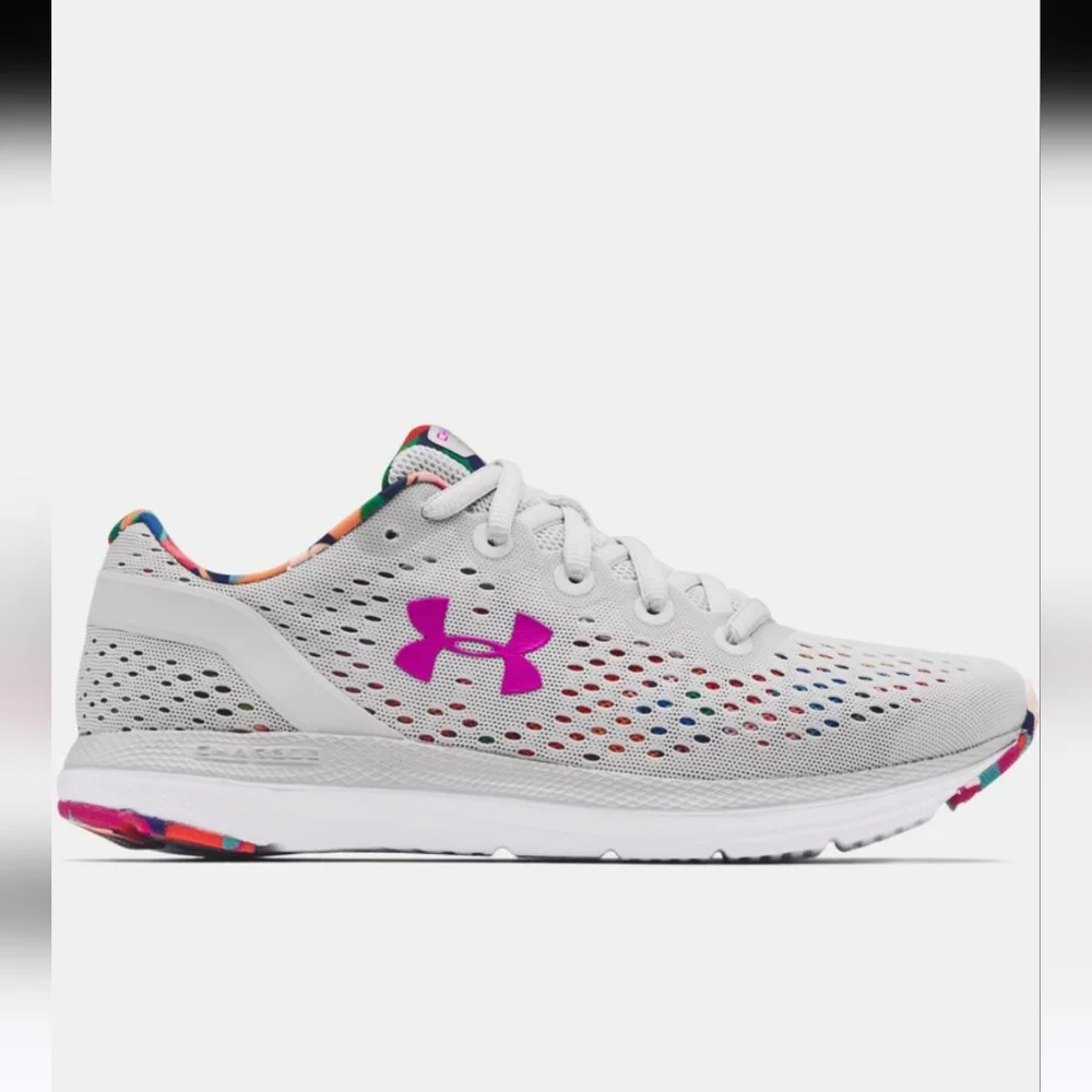 Under Armour Charged Impulse Gray Tennis Shoes 9 - Picture 3 of 16